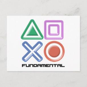 Fundamentele spelsymbolen briefkaart