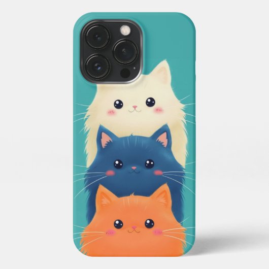 Fundas de gatitos para iPhone iPhone Hoesje (Achterkant)
