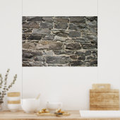 FUNDATIE MUUR 91cm x 61cm, Waardeposter (Matte) Poster (Keuken)