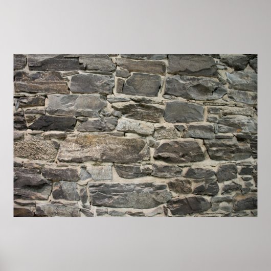 FUNDATIE MUUR 91cm x 61cm, Waardeposter (Matte) Poster (Voorkant)