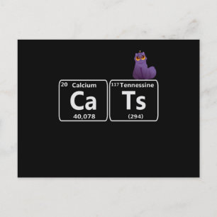 Funding Cats Periodic Table Elements Funny Science Briefkaart