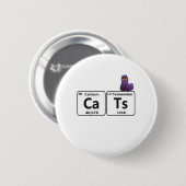 Funding Cats Periodic Table Elements Funny Science Ronde Button 5,7 Cm (Voorkant /achterkant)