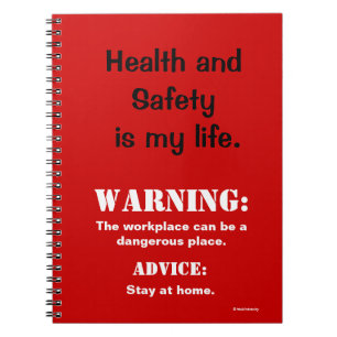 Funding Health and Safety Warning Sign en Quote Notitieboek