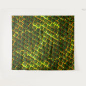 Fundo com imagem verde sob grade dourada? wandkleed (Voorkant (horizontaal))