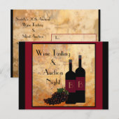 Fundraisator voor het testen van wijn briefkaart (Voorkant / Achterkant)