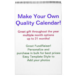 Fundraiser Calendar DIY Calendar Kalender