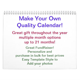 Fundraiser Calendar DIY Calendar Kalender