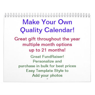 Fundraiser Calendar DIY Calendar Kalender