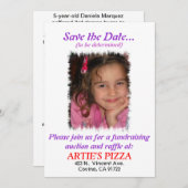 Fundraiser-uitnodiging Kaart (Voorkant / Achterkant)