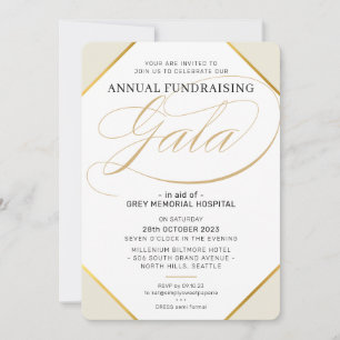 FUNDRAISING GALA elegant modern evenement ivoor go Kaart