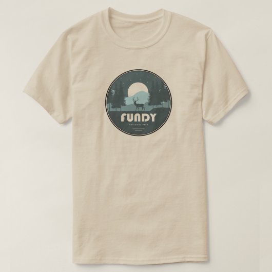 Fundy Nationaal Park Herten T-shirt (Design voorkant)