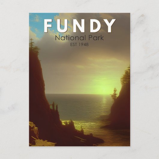 Fundy National Park Canada Art Briefkaart (Voorkant)