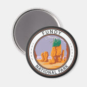 Fundy National Park Canada badge Magneet (Voorkant / Achterkant)