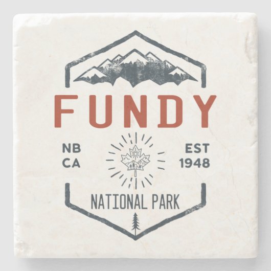 Fundy National Park Canada  Stenen Onderzetter (Voorkant)