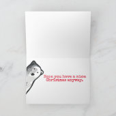 Fundy ours polaire cuisson biscuits Carte de Noël (Intérieur)