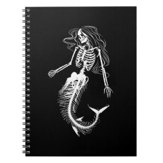 Funens Halloween Mermaid Skeleton Gift Cool Notitieboek