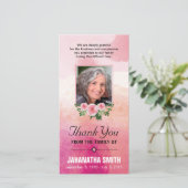 Funera Dankjewel Foto Kaart (Staand voorkant)