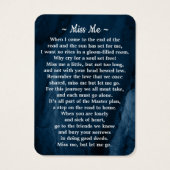 Funérailles 3 Photo Carte de prière commémorative  (Dos)