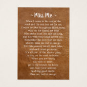 Funérailles 3 Photo Carte de prière commémorative  (Dos)