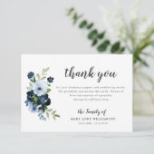 funérailles botaniques florales bleues merci note (Debout devant)