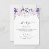 funérailles botaniques violettes élégantes merci n (Devant)