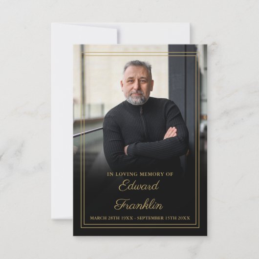 Funérailles Célébration De La Vie Carte De Prière  (Devant)