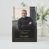 Funérailles Célébration De La Vie Carte De Prière  (Debout devant)