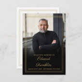 Funérailles Célébration De La Vie Carte De Prière  (Devant / Derrière)