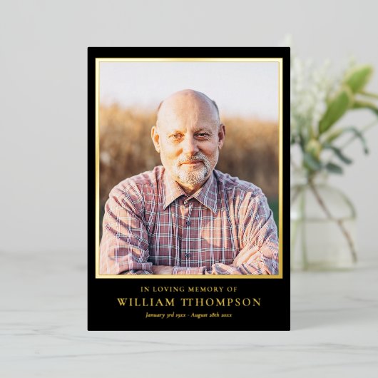 Funérailles Célébration De Vie Programme D'Huile D (Debout devant)