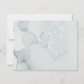 Funérailles coeur Merci Aquarelle Coeur Feuilles (Dos)