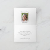 Funérailles coeur Merci Feuilles du coeur vert (Intérieur)