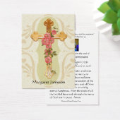 Funérailles Croix Florale Carte Sainte - (Bureau)