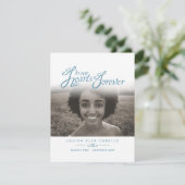 Funérailles dans nos coeurs bleu blanc carte de po (Debout devant)