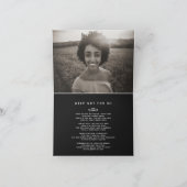 Funérailles dans nos coeurs pour toujours carte po (Intérieur)