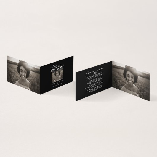 Funérailles dans nos coeurs pour toujours carte po (Inside and Outside)