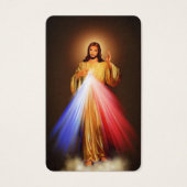 Funérailles de la carte de prière | Divine Mercy C (Devant)
