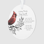 Funérailles du cardinal rouge / Ornement commémora (devant)