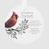 Funérailles du cardinal rouge / Ornement commémora (devant)