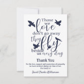 Funérailles Du Merci D'Oiseaux Voler À Côté De Nou (Devant)