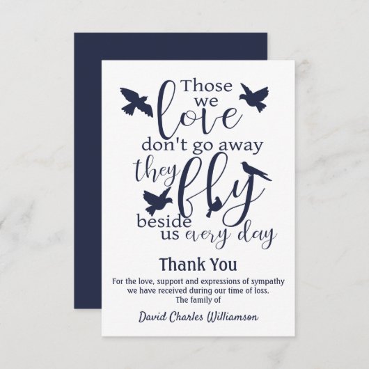 Funérailles Du Merci D'Oiseaux Voler À Côté De Nou (Devant / Derrière)