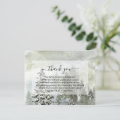 Funérailles du paysage rustique Merci Carte de not (Debout devant)