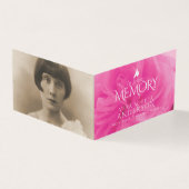 Funérailles en mémoire amoureuse rose rose carte p (Outside)