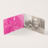 Funérailles en mémoire amoureuse rose rose carte p (Inside)