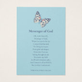 Funérailles en mémoire dame papillon bleu poème (Dos)