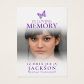 Funérailles en mémoire d'amour poème papillon viol (Devant)