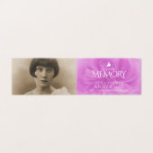 Funérailles en mémoire d'amour prière rose / carte (Outside Unfolded)