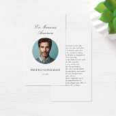 Funérailles Espagnoles En Memoria Oval Photo Prièr (Bureau)