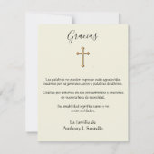 Funérailles espagnoles Guadalupe Merci religieux (Dos)