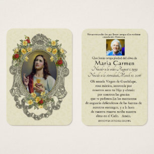 Funérailles espagnoles Sacré Coeur Jésus Prière