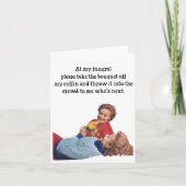 Funérailles Funny Vieillir Carte de voeux Annivers (Devant)